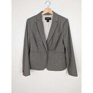Ann‎ Taylor Blazer Womens 10 Petite Brown Office Jacket
